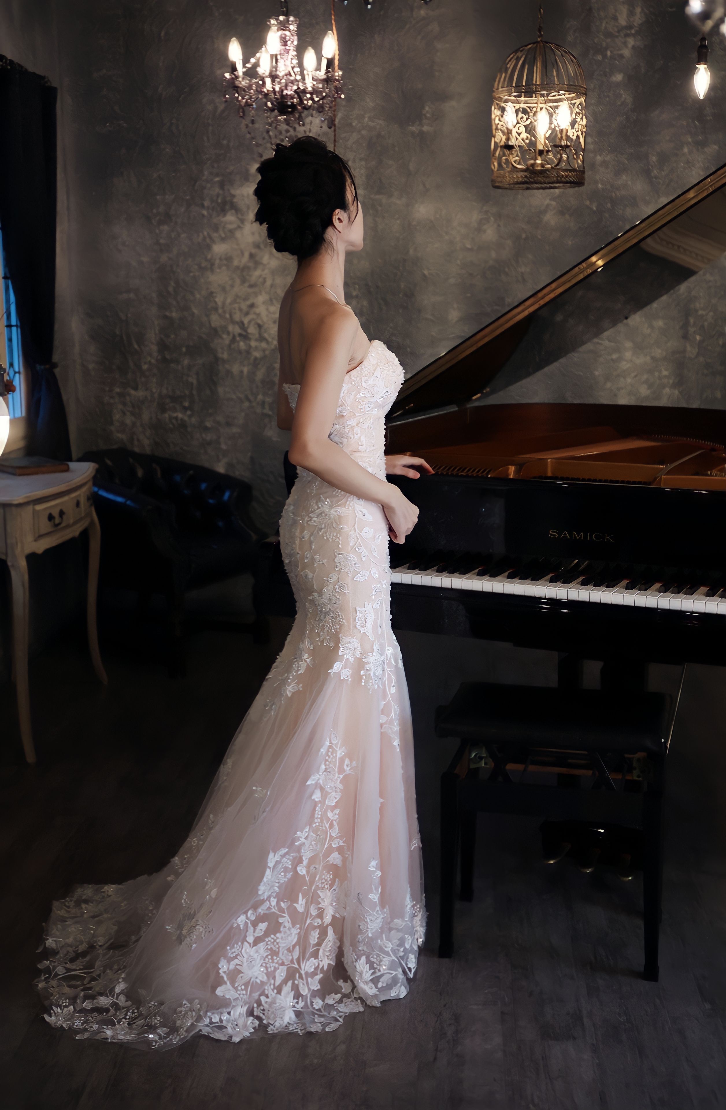 A×N collaboration dress　AN 1002 light pink