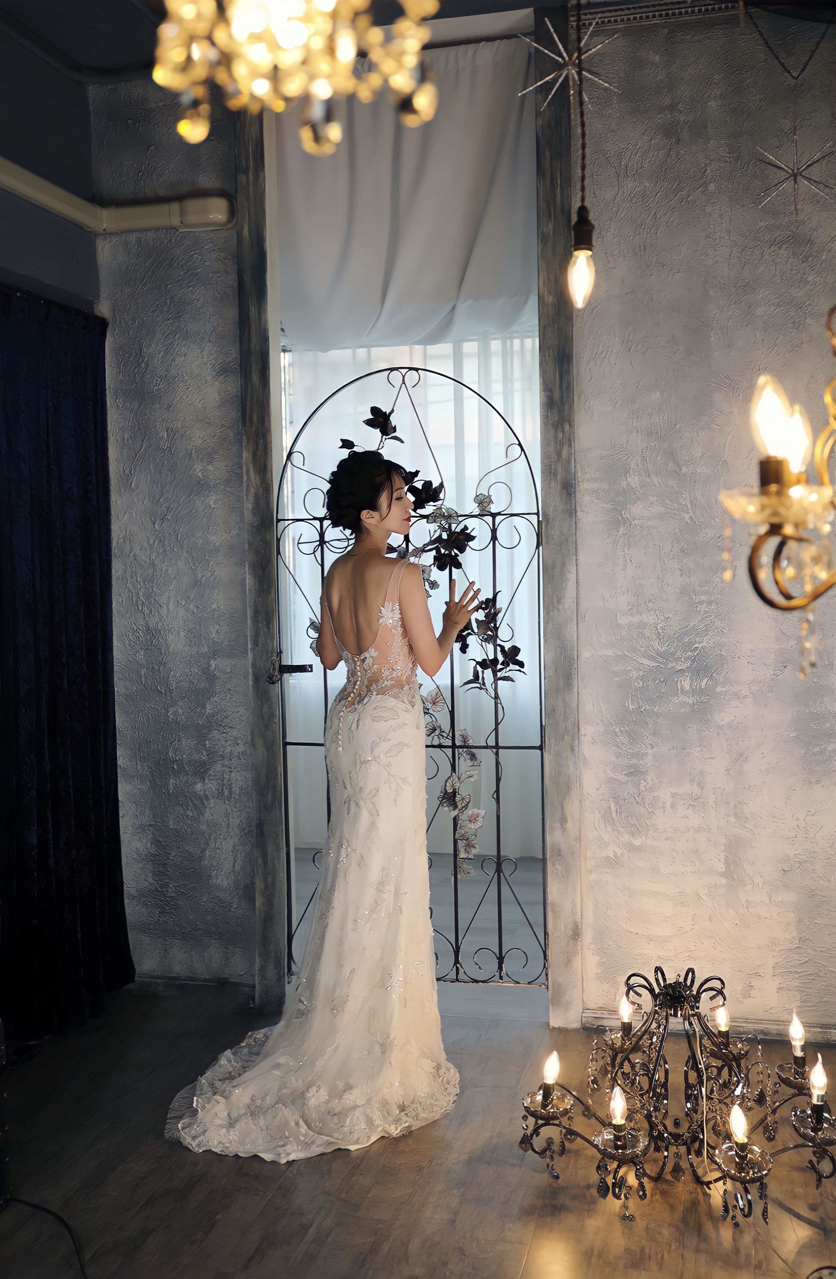 A×N collaboration dress　AN 1001 White