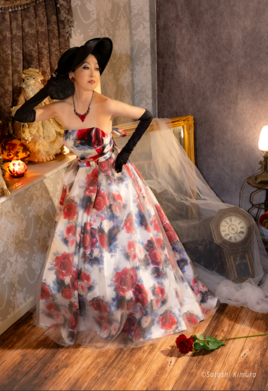 M×N collaboration dress　MN 1006 Flower stalk