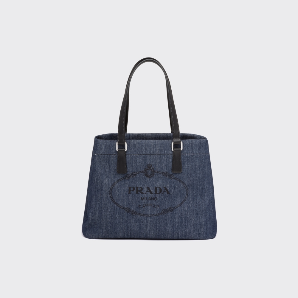 Prada デニムxレザー トートバッグ 1