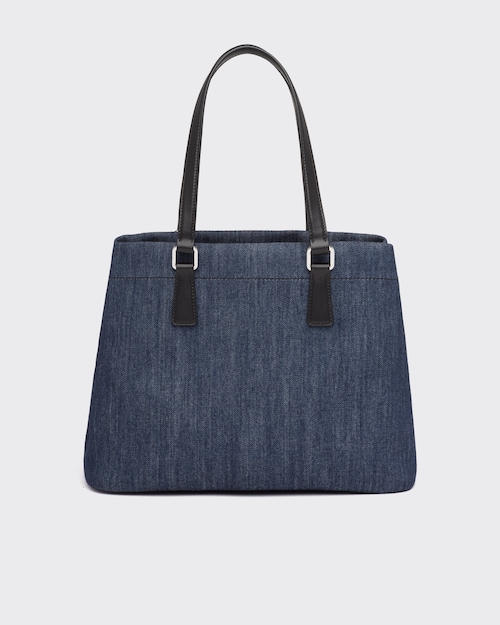 Prada デニムxレザー トートバッグ 3
