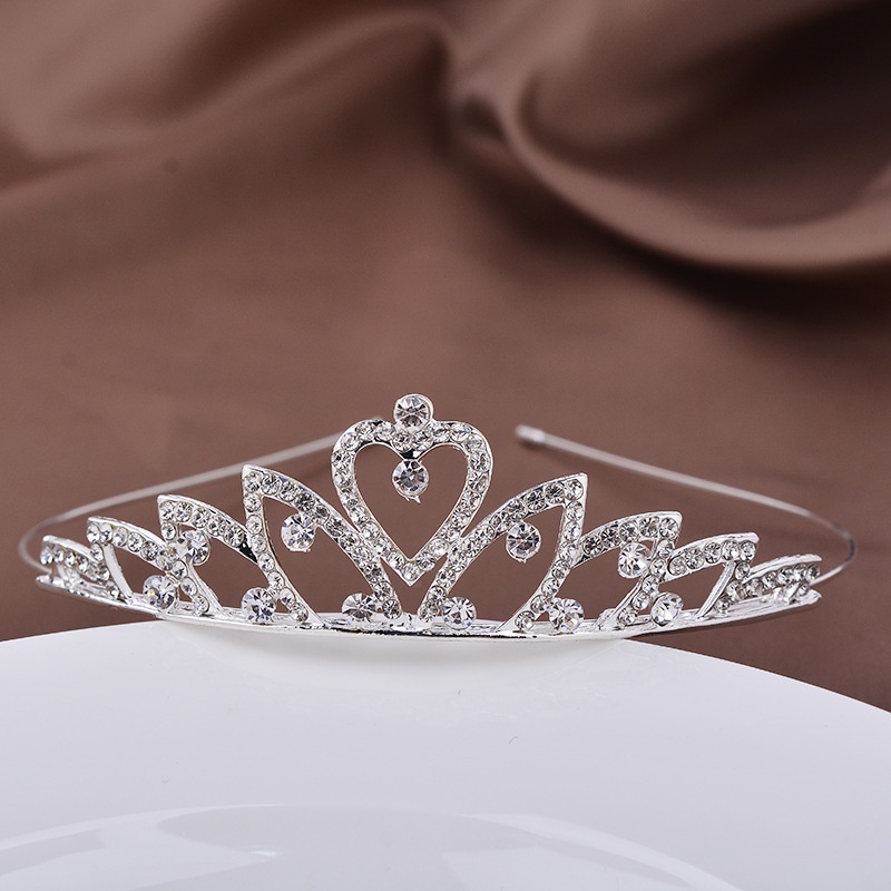 Korean Hair Tiara children's hair accessories dance crown headband  rhinestone headband crown