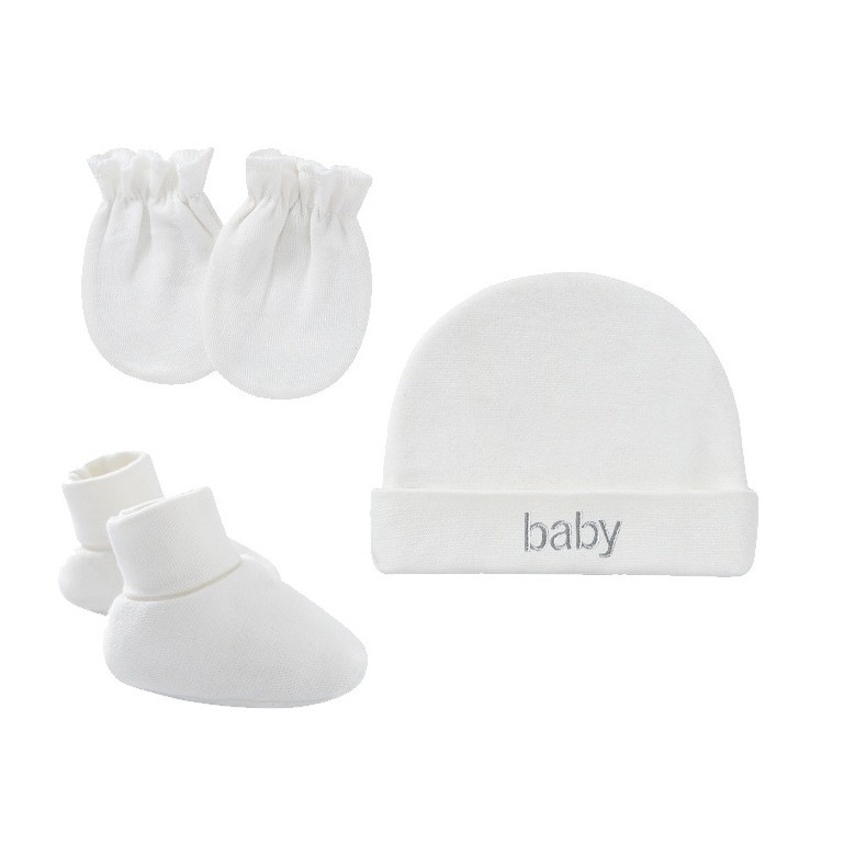 Baby Mitten+Hat+Booties 3set/pkt