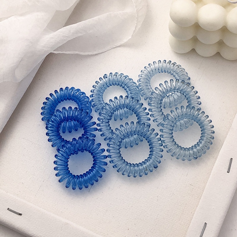 100 pieces/can high elastic candy color small seamless hair tie black hair rope children's jewelry towel ring seamless