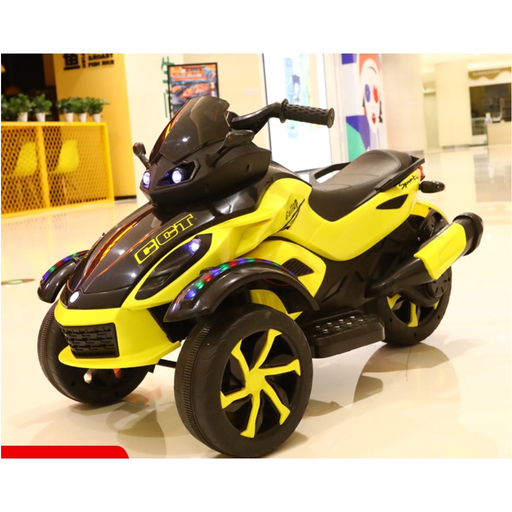 Kids’ Electric 3-Wheel Motorcycle – Remote Control, Dual Drive
