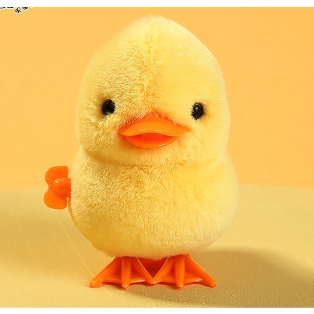 New Arrival Plush Jumping Chicken winding clockwork toy simulation Plush Jumping Duck Chick toy children hot gift