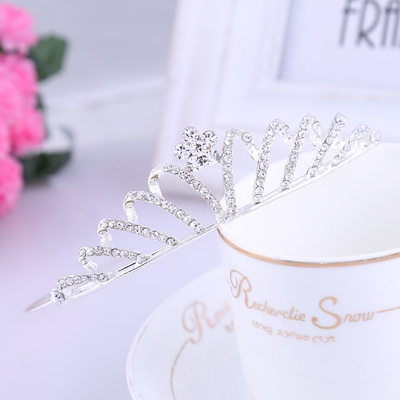 Korean Hair Tiara children's hair accessories dance crown headband  rhinestone headband crown