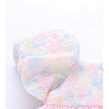 2022 Summer New girls Korean Embroidered Flower Dress