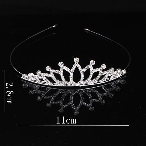 Korean Hair Tiara children's hair accessories dance crown headband  rhinestone headband crown
