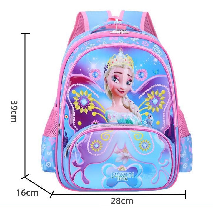 Children's schoolbag primary school students 2-5 grade cartoon backpack climbing stairs six-wheeled trolley