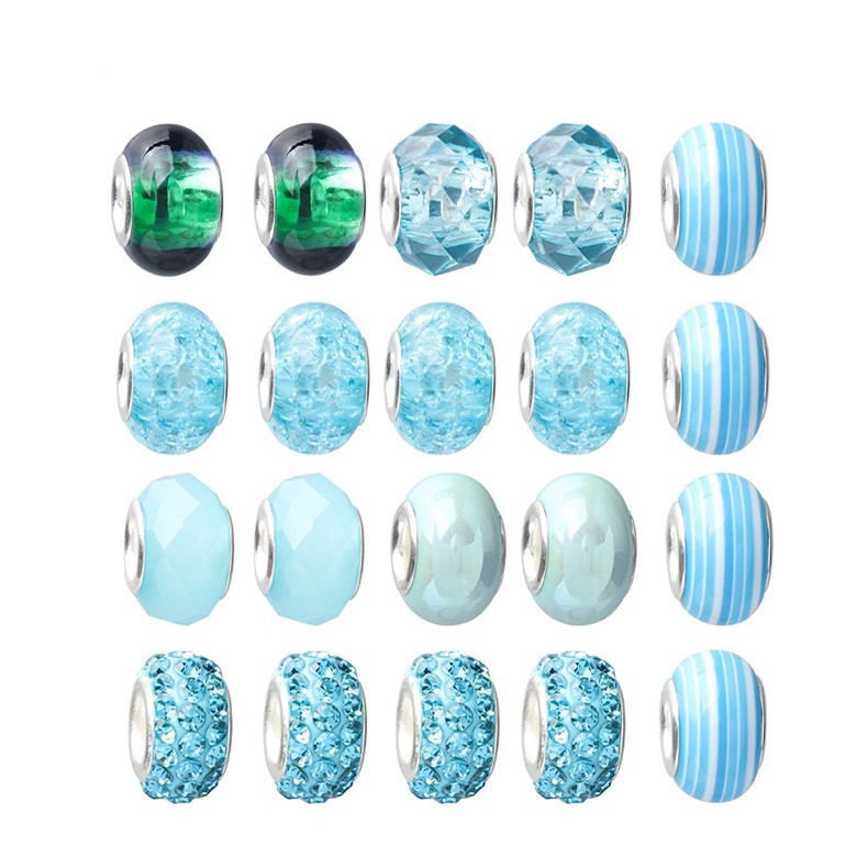 Ocean Blue Crystal Bracelet Children's  Customise & DIY Retro Bracelet Exquisite Jewelry Gift