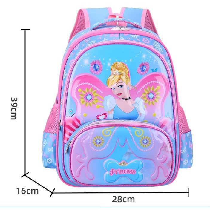 Children's schoolbag primary school students 2-5 grade cartoon backpack climbing stairs six-wheeled trolley