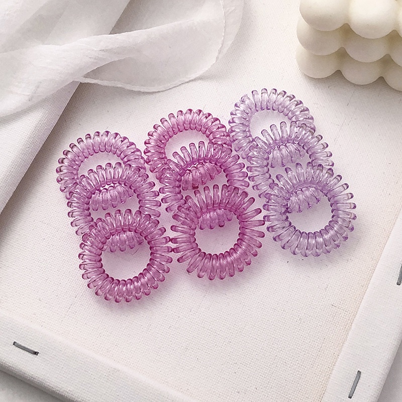 100 pieces/can high elastic candy color small seamless hair tie black hair rope children's jewelry towel ring seamless