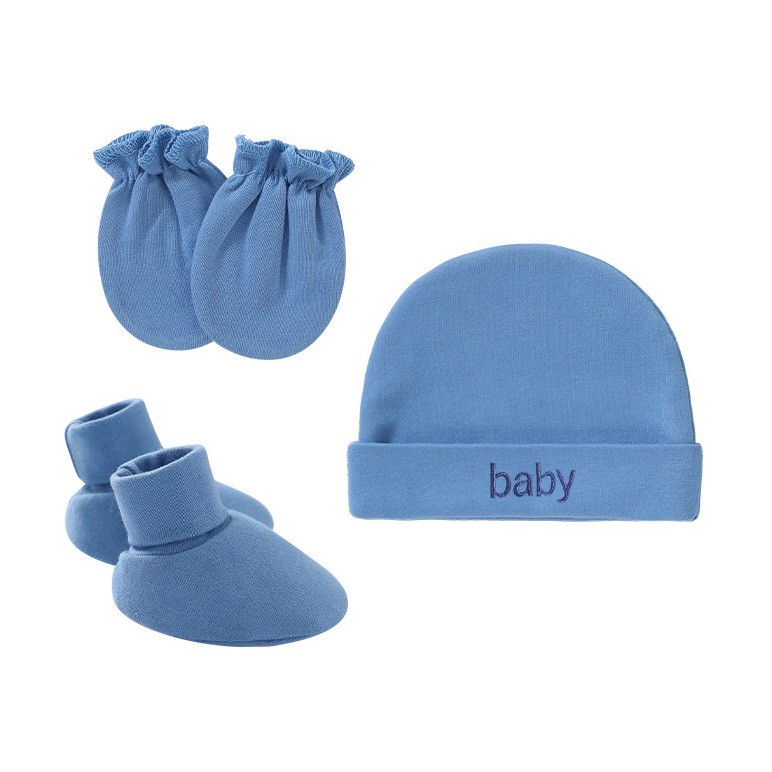 Baby Mitten+Hat+Booties 3set/pkt