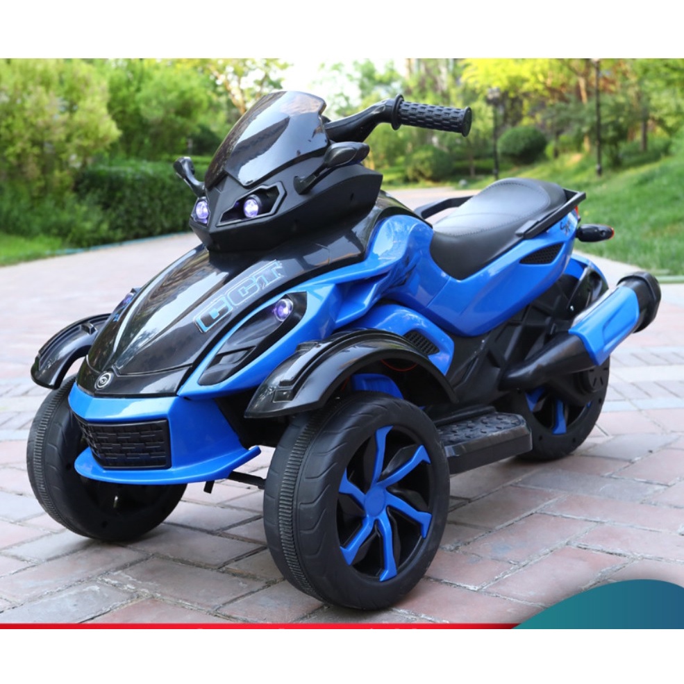 Kids’ Electric 3-Wheel Motorcycle – Remote Control, Dual Drive