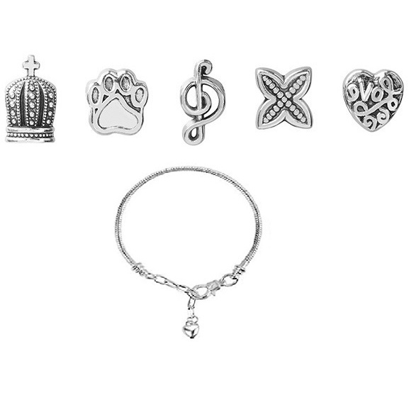 Ocean Blue Crystal Bracelet Children's  Customise & DIY Retro Bracelet Exquisite Jewelry Gift