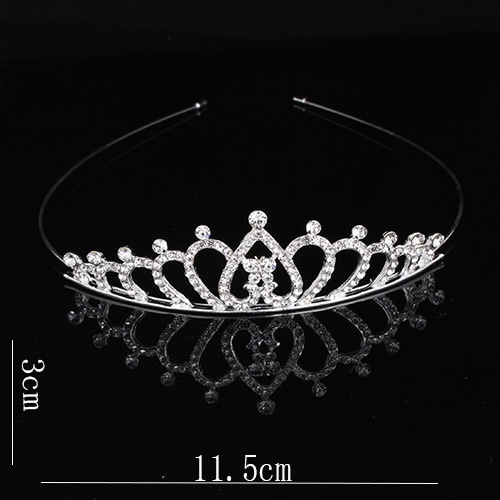 Korean Hair Tiara children's hair accessories dance crown headband  rhinestone headband crown