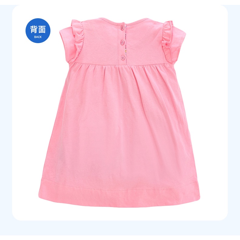 Girl dress European and American children's clothing summer new girls' dress cotton sleeveless