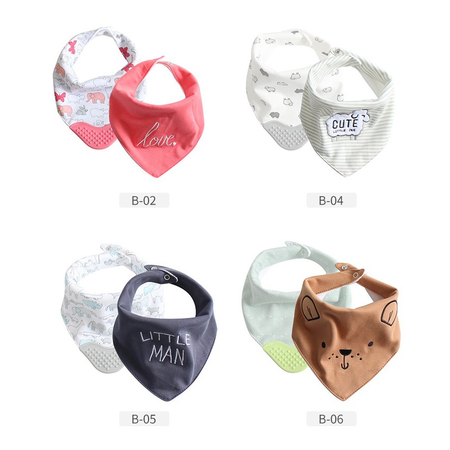 Baby Teether bibs 2pcs/set