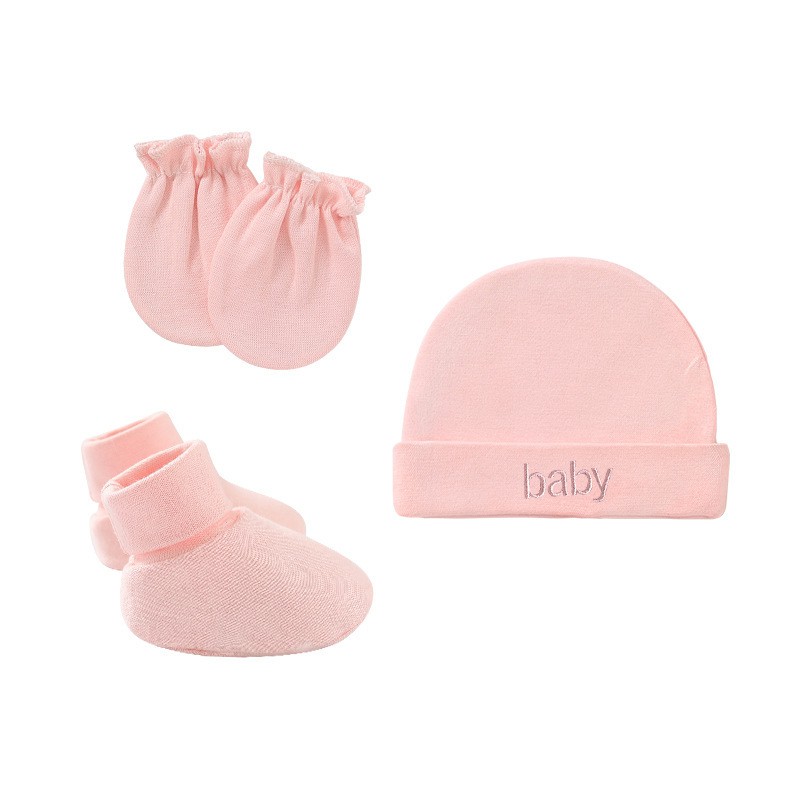 Baby Mitten+Hat+Booties 3set/pkt