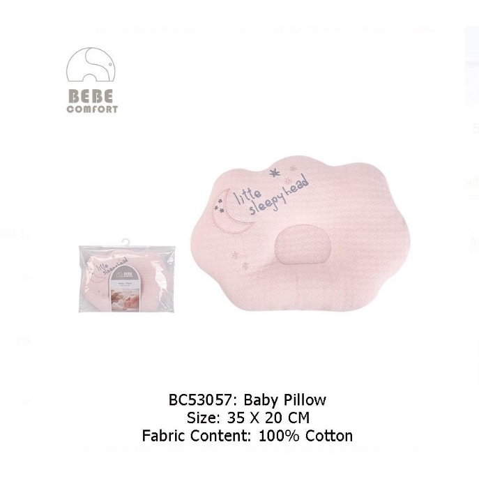 Baby PillowBaby / Infant Pillow ⭐ Ergonomically Design Flat Head Prevention 100% Cotton