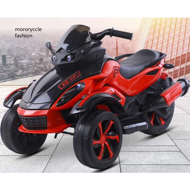 Kids’ Electric 3-Wheel Motorcycle – Remote Control, Dual Drive