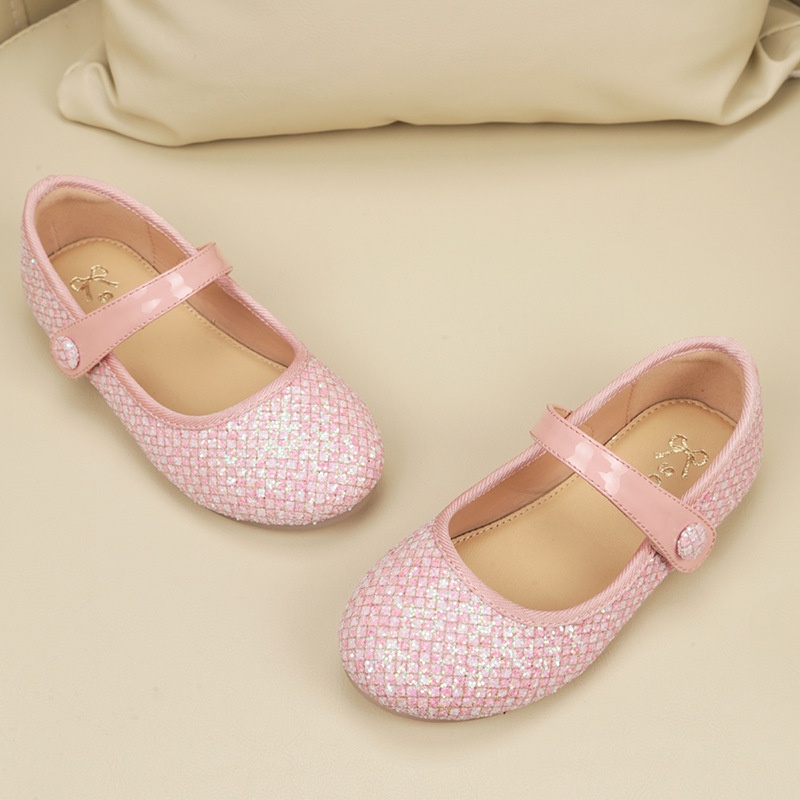 Girls leather 2022 Korean  fashion and comfortable breathable princess shoes