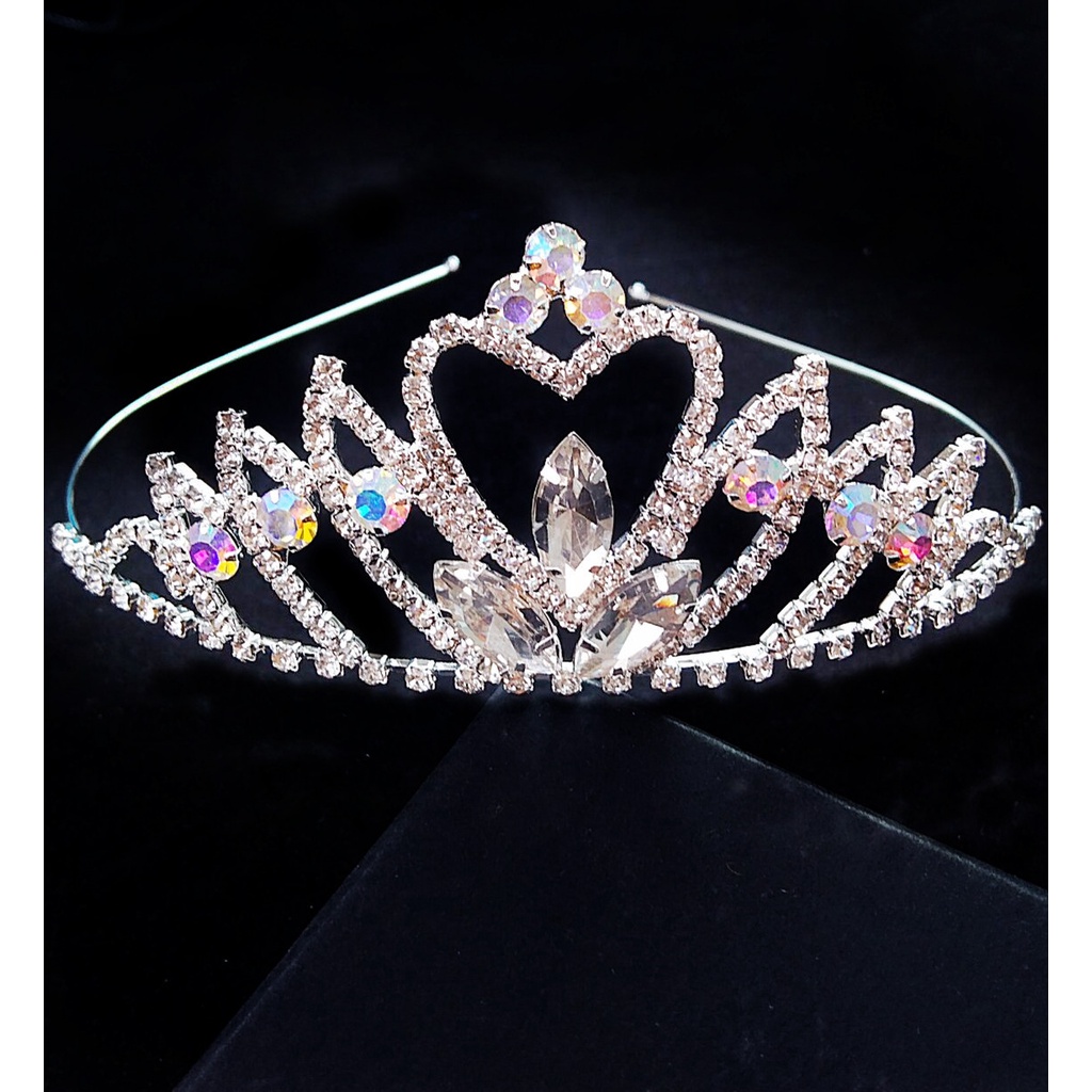 2022 new high-end diamond-encrusted crown glass crystal bridal crown wedding dress headdress