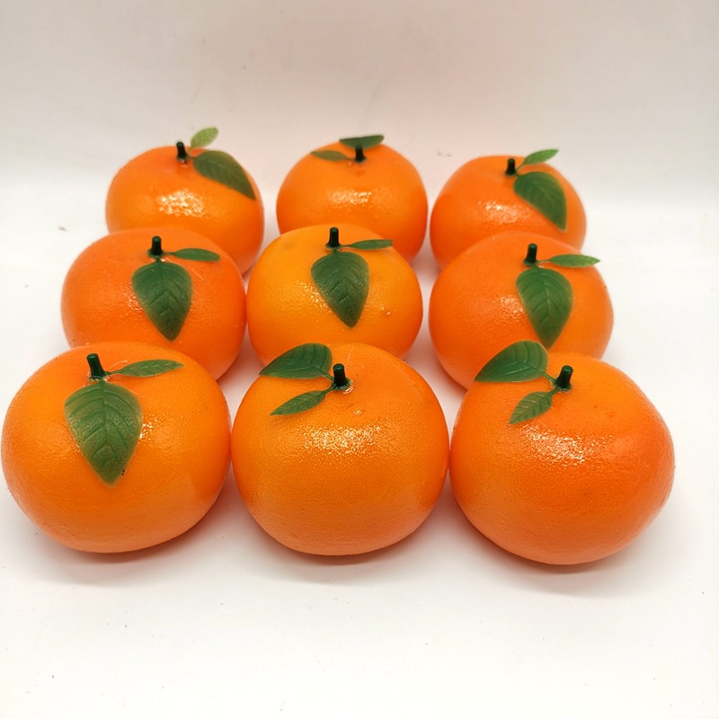 High simulation orange with leaf simulation fruit foam decoration model home fashion decoration photography props