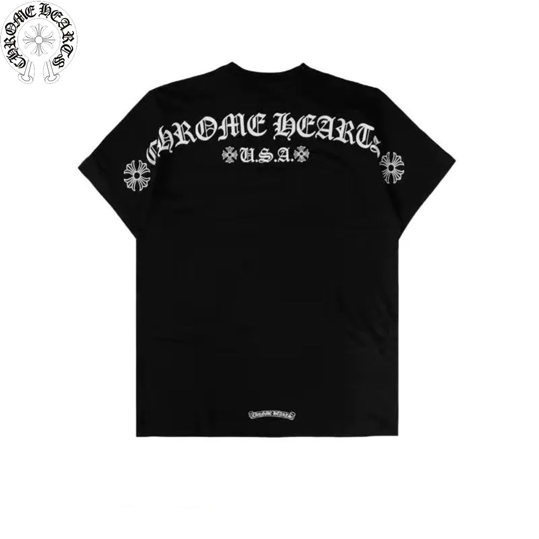 一つ購入ごとに一つ無料贈呈 Chrome-hearts/クロハート梵字プリント半袖ゆったり五分袖男女兼用