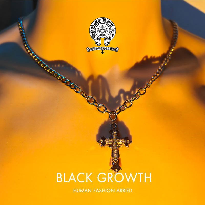 Chrome Hearts-クロキシンクロスストライクネックレスストリートネックレスの男性