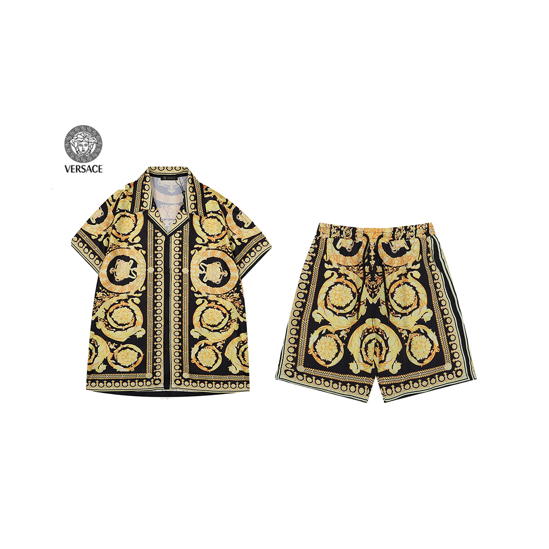 VERSACE ヴェルサーチ プリント シルク スーツ