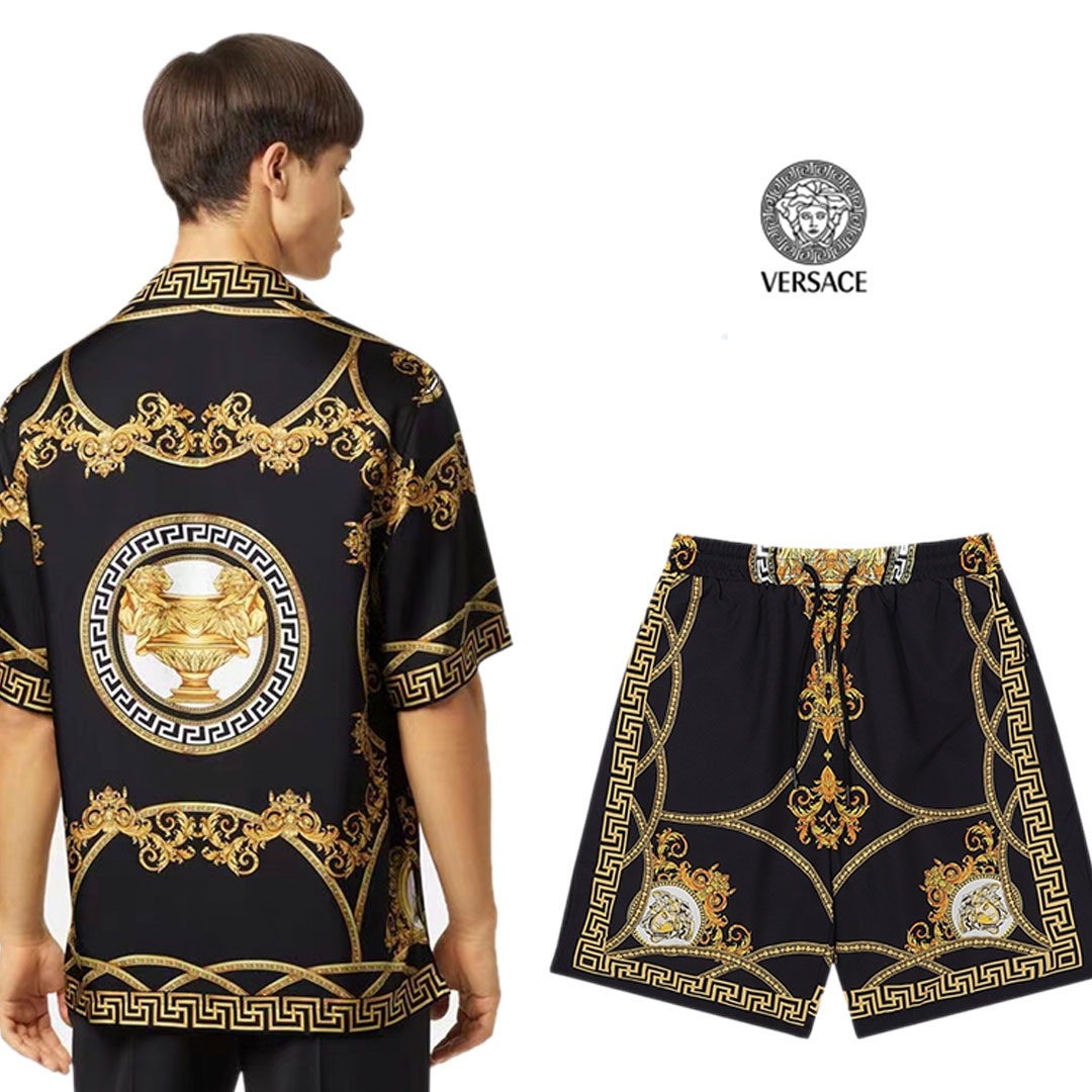 Versace/ヴェルサーチ バーントフラワー オールオーバー プリント セット