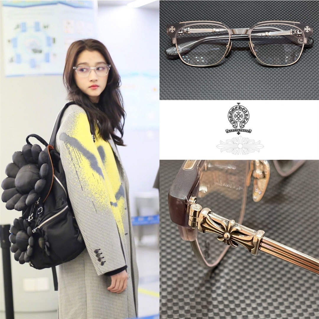 Chrome-hearts/クロエハート メガネ 新品 メガネ アンチブルーライト 同スタイル 男女兼用