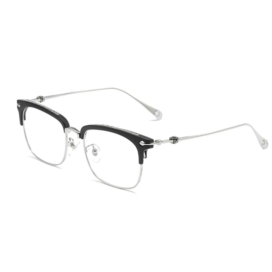 Chrome-hearts/クロエハート メガネ ハーフフレーム レトロ アンチブルーレイ