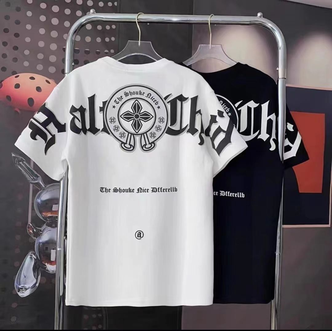 一つ購入ごとに一つ無料贈呈 Chrome-hearts/クロエハート 半袖 メンズ Tシャツ オールマッチ 半袖 Tシャツ