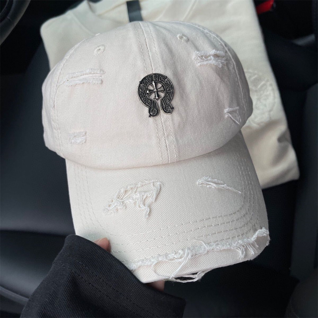 Chrome-hearts/ クロウハート ピークドキャップ 男女兼用 ハットホール レトロ