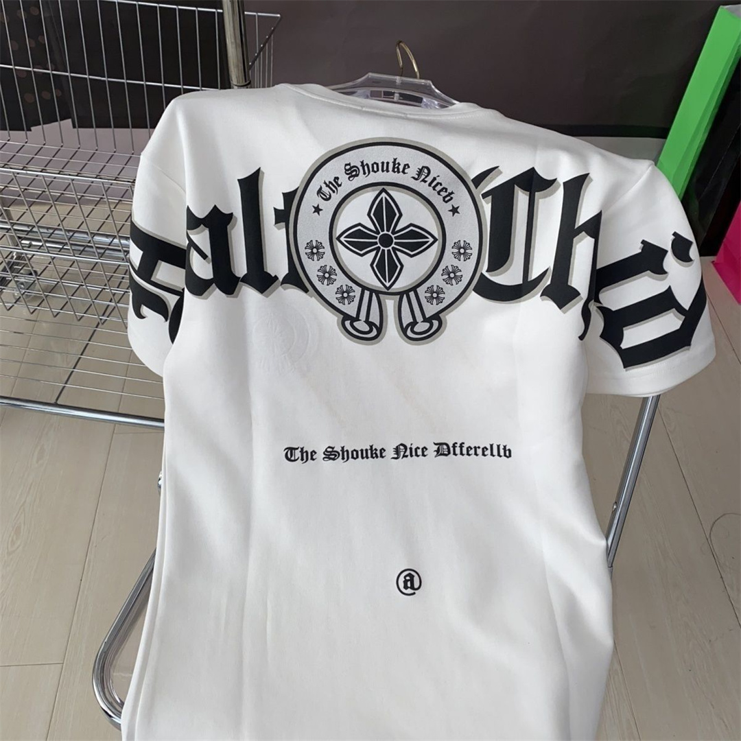 一つ購入ごとに一つ無料贈呈 Chrome-hearts/クロエハート 半袖 メンズ Tシャツ オールマッチ 半袖 Tシャツ