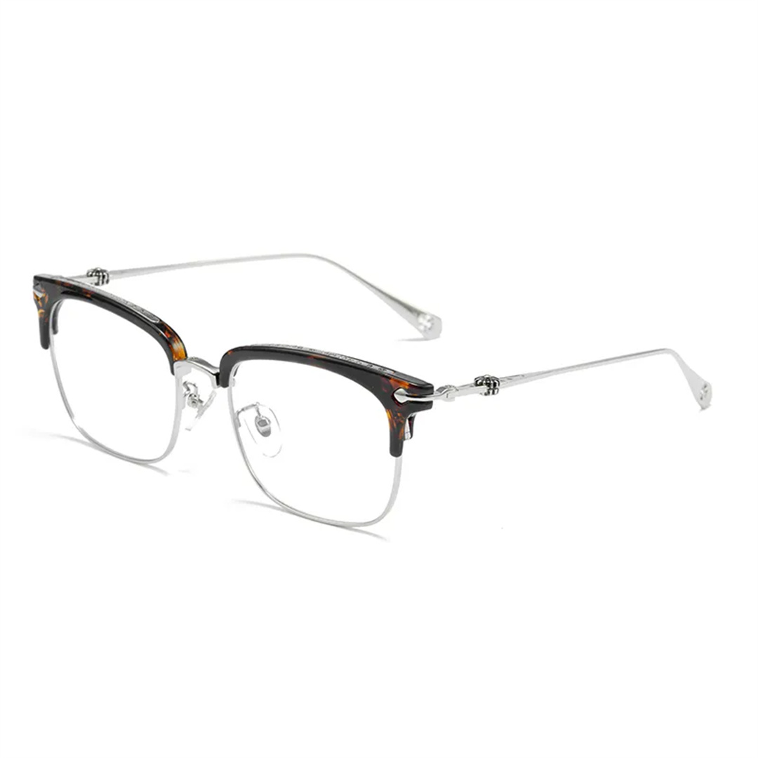 Chrome-hearts/クロエハート メガネ ハーフフレーム レトロ アンチブルーレイ