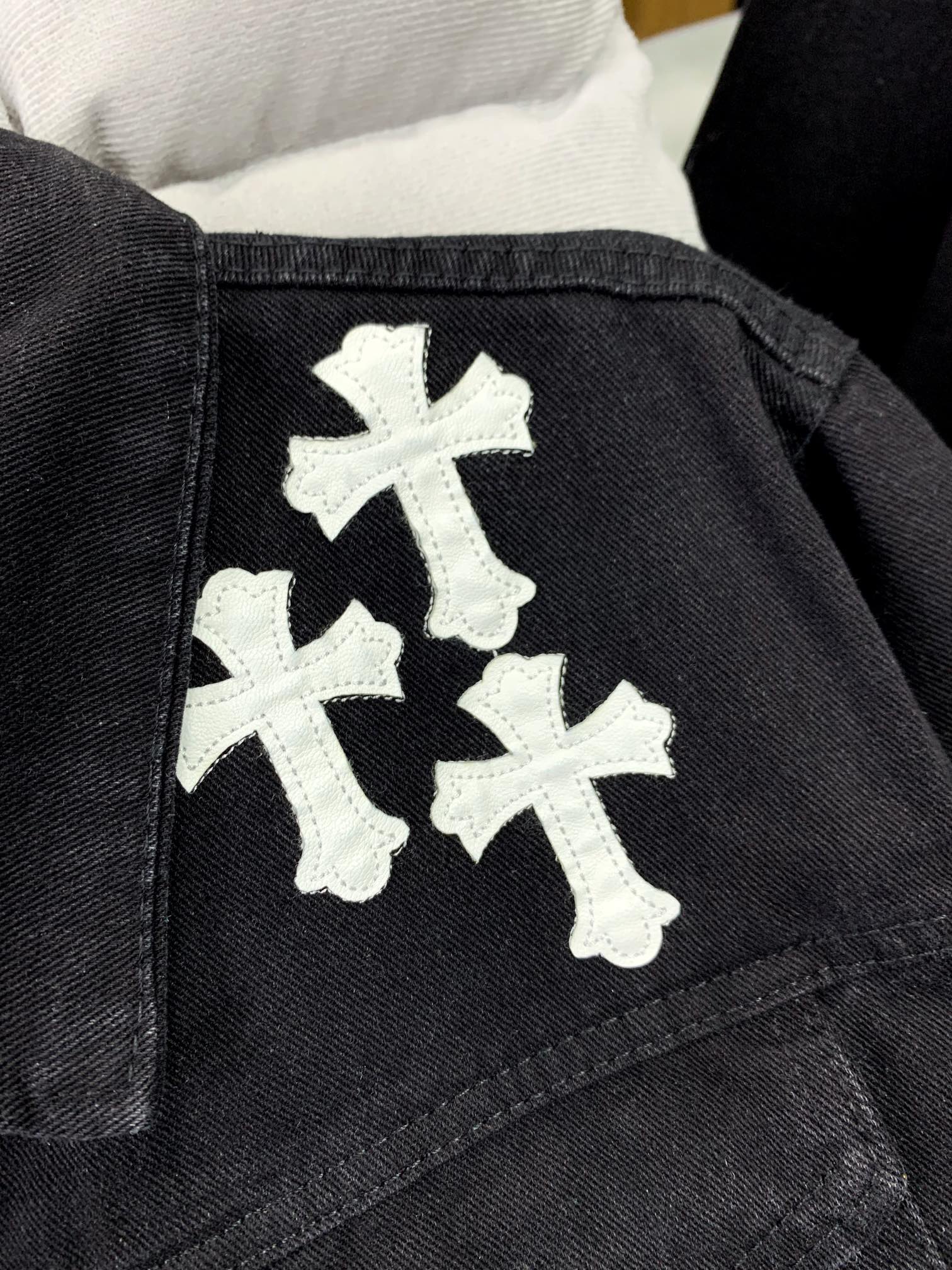 【Chrome Hearts】クロムハーツ 新しい刺繍デニムジャケット パーカー【即日出荷】