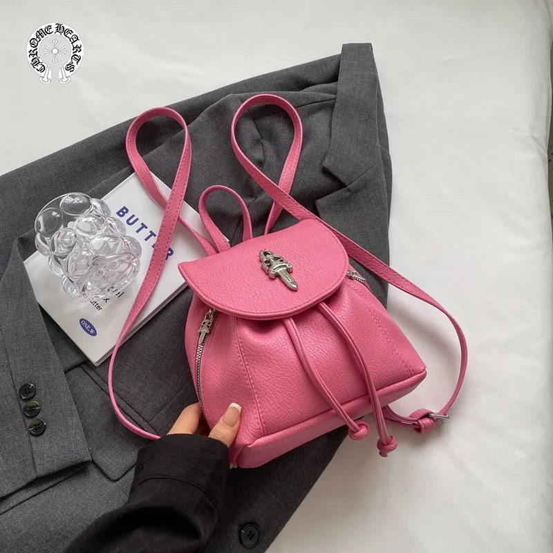 Chrome-hearts/クロエ ハート バックパック カジュアル ショルダーバッグ 学生 スクールバッグ