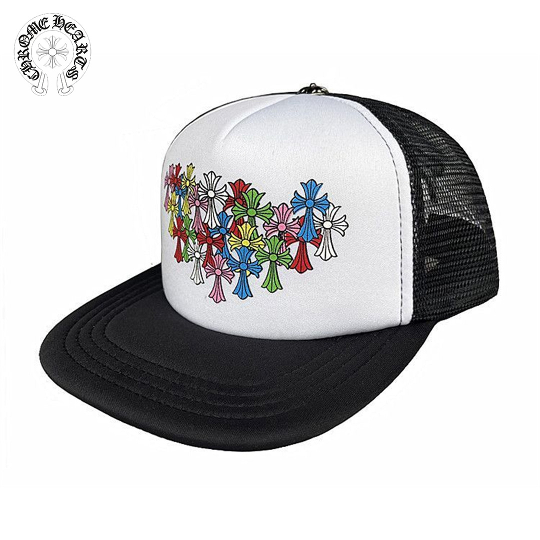 一つ購入ごとに一つ無料贈呈 Chrome-hearts/クロウハート アウトドア サンバイザー 男女兼用 クロスメッシュハット