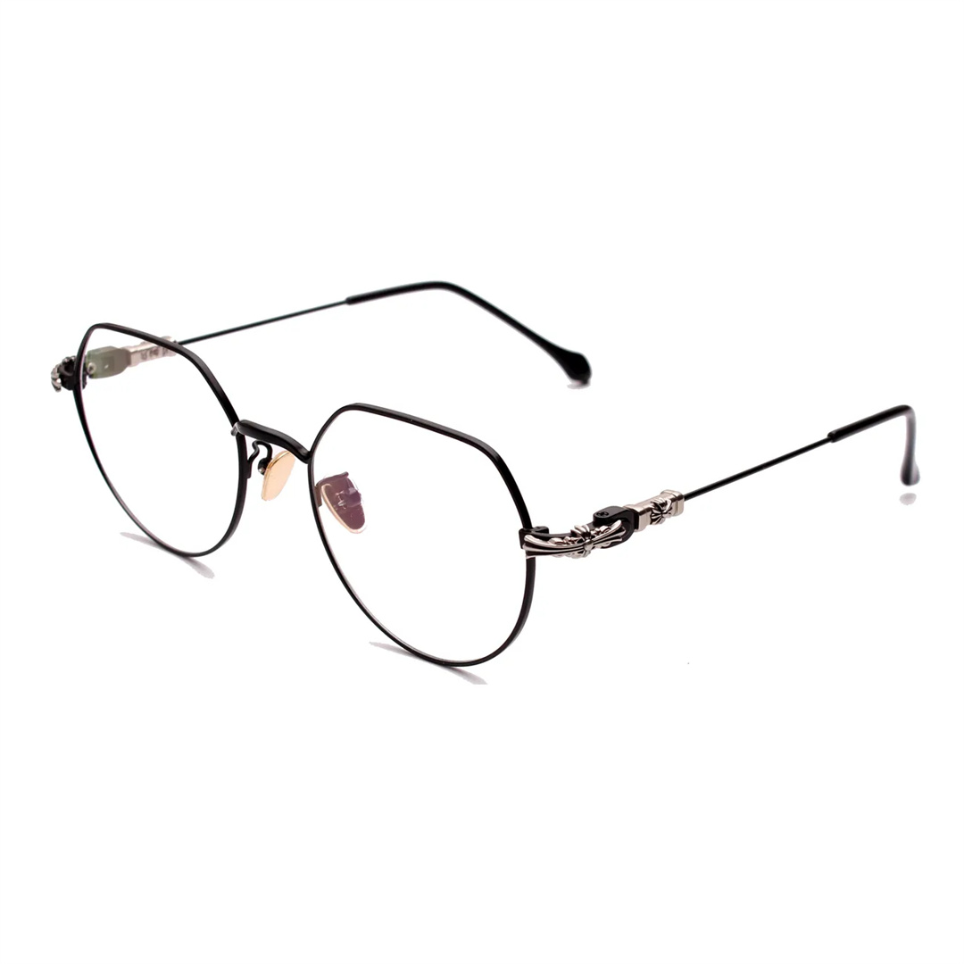 CHROME HEARTS/クロムハーツ 多角形 メガネ フレーム レトロ メガネ 対放射線