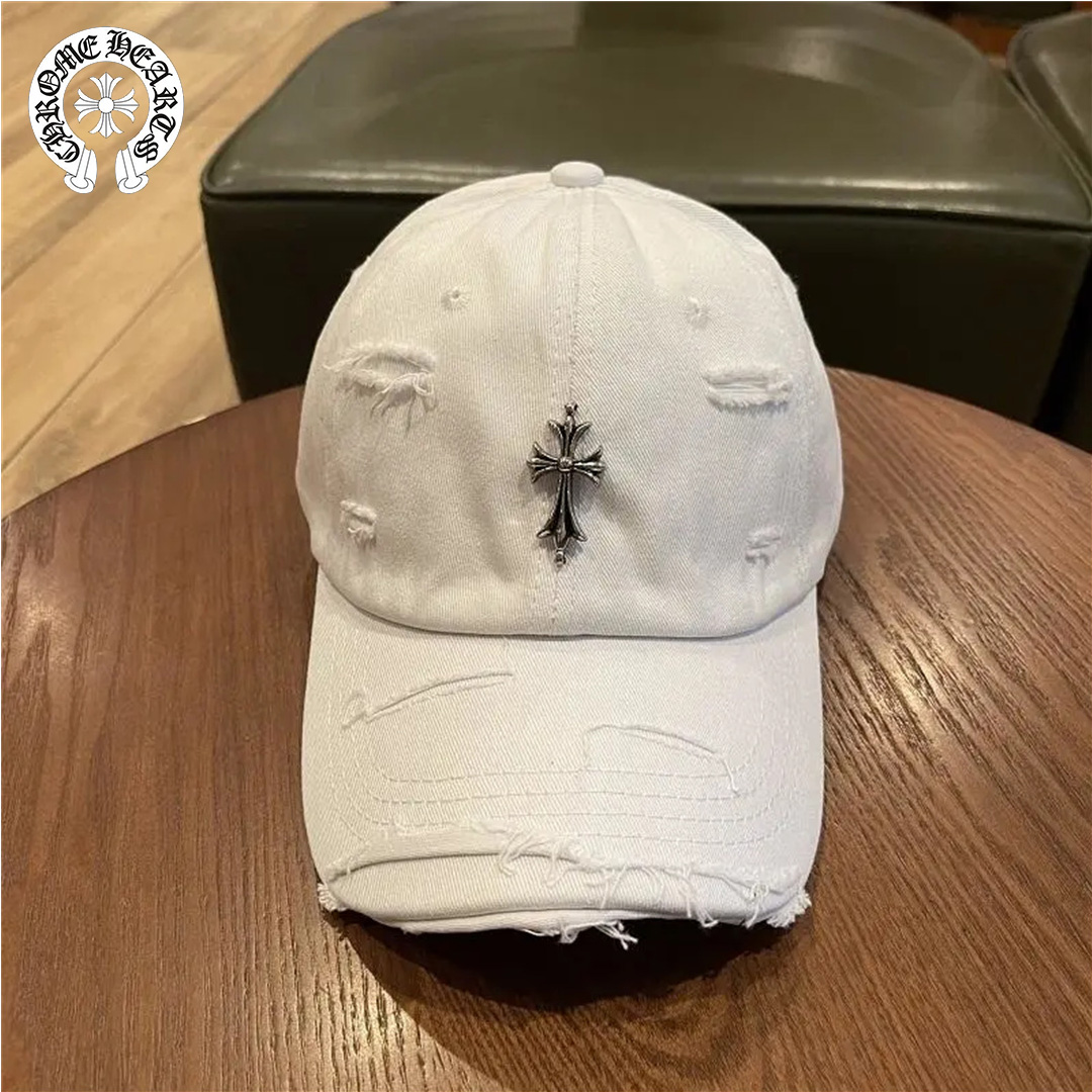 一つ購入ごとに一つ無料贈呈 Chrome-hearts/クロウハート ベースボールキャップ クロスハット ピークキャップ 男女兼用