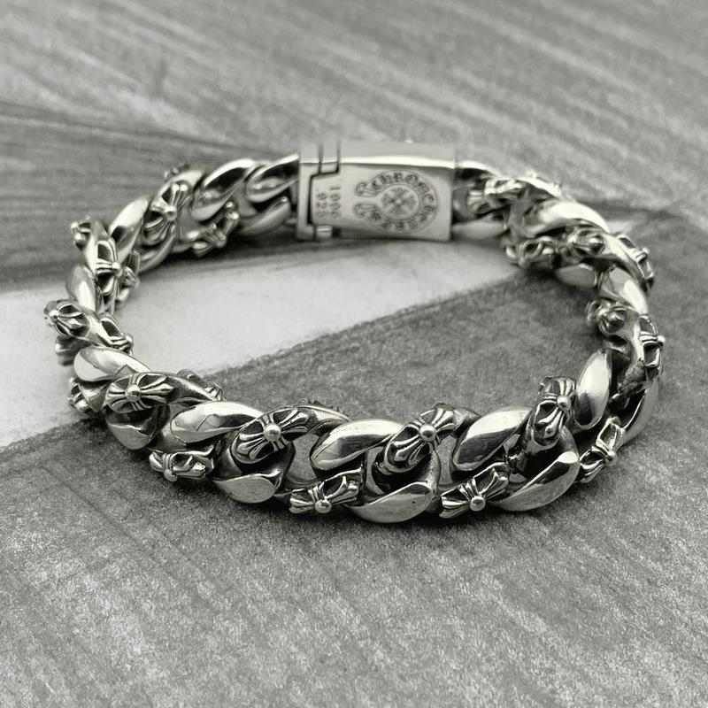 CHROME HEARTS クロハート クロスフラワーブレスレット 男女兼用/ヴィンテージクロスブレスレット