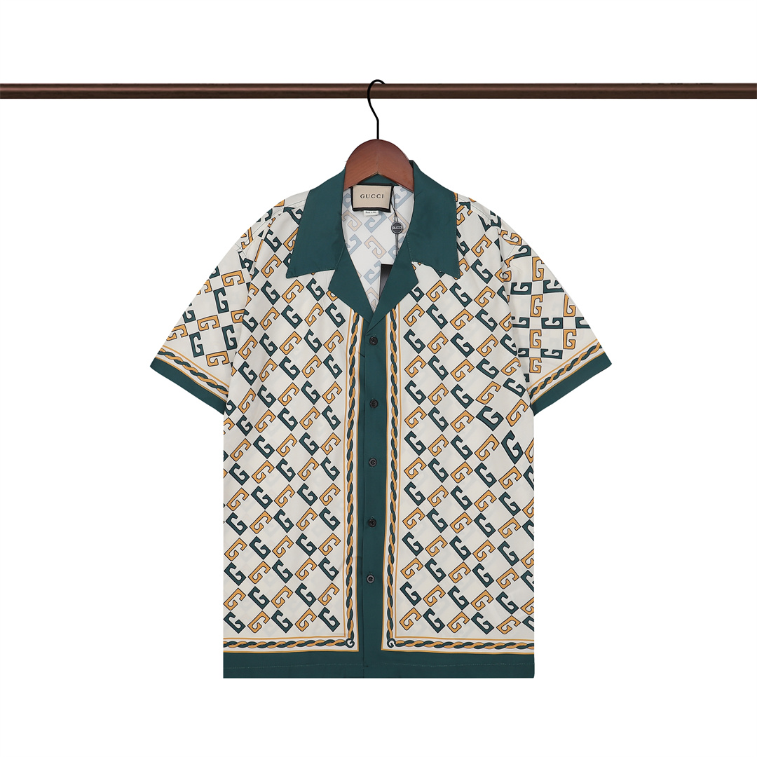 GUCCI 23新作 グッチ クラシック フルプリント シャツスーツ