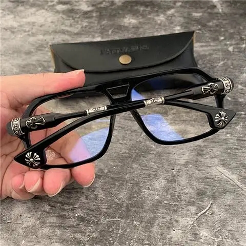 クロムハーツ CHROME HEARTS/ ユニセックス メンズ レディース UVカット アンチブルーライト 紫外線 眼鏡
