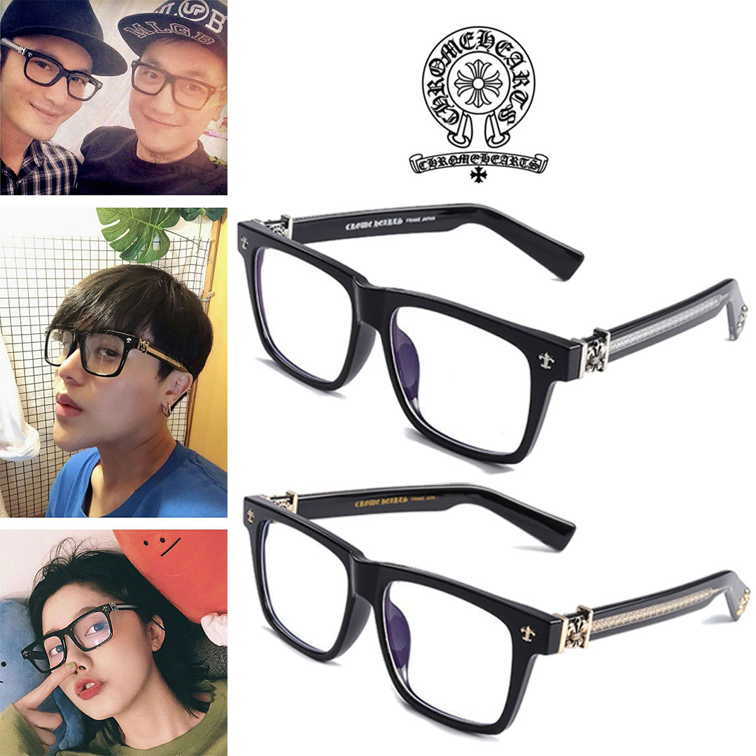 送料無料、代金引換 クロムハーツ CHROME HEARTS/ ユニセックス メンズ レディース UVカット アンチブルーライト 紫外線 眼鏡