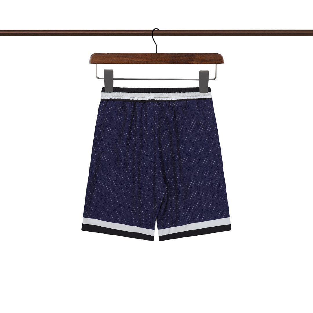 Casablanca カサブランカ ブルー小ドット柄半袖シャツ