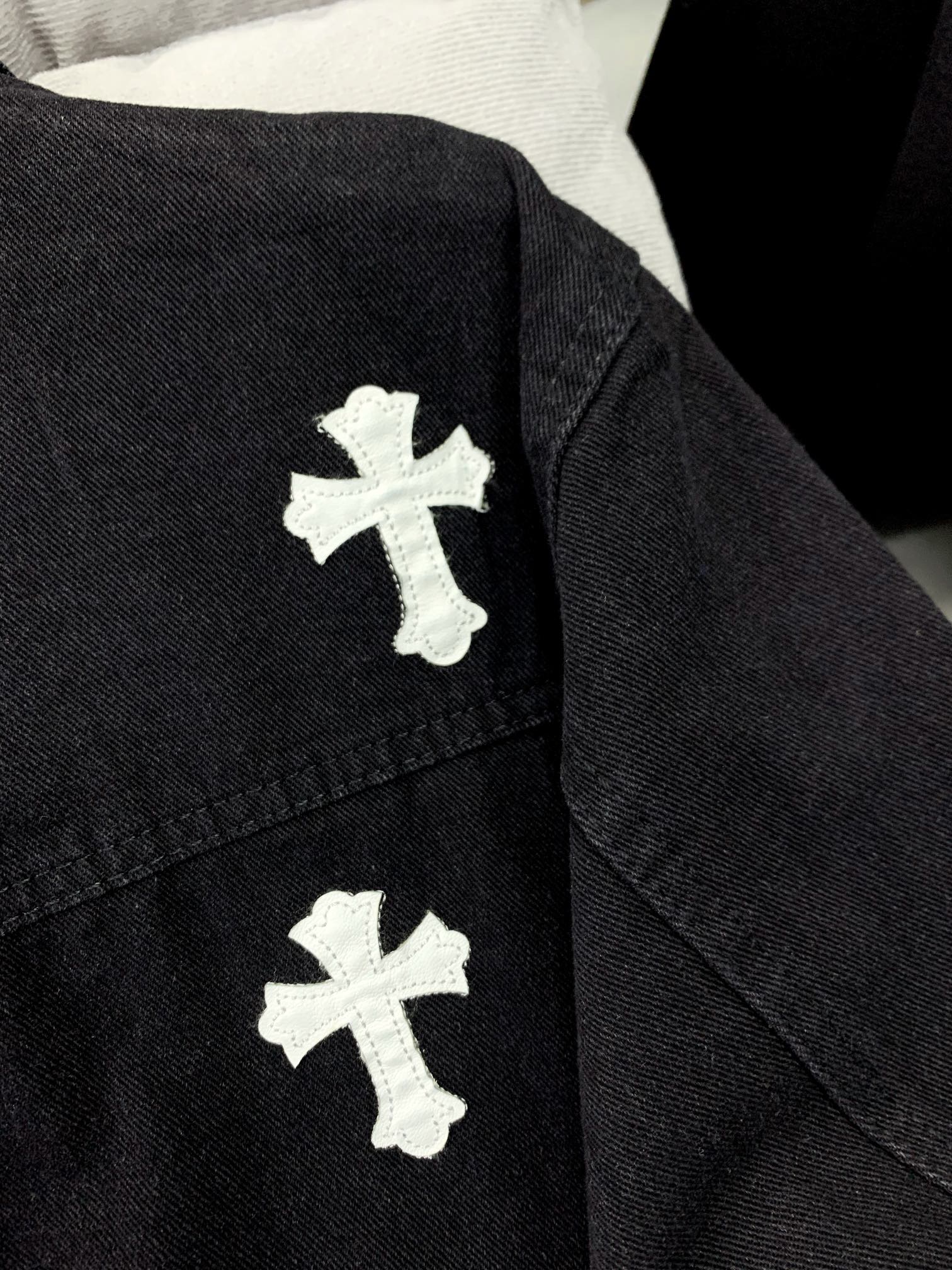 【Chrome Hearts】クロムハーツ 新しい刺繍デニムジャケット パーカー【即日出荷】